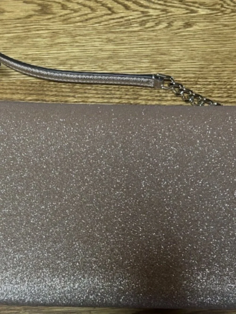 KATE SPADE ROSE GOLD GLITTER CROSSBODY PURSE NEW NO TAGS